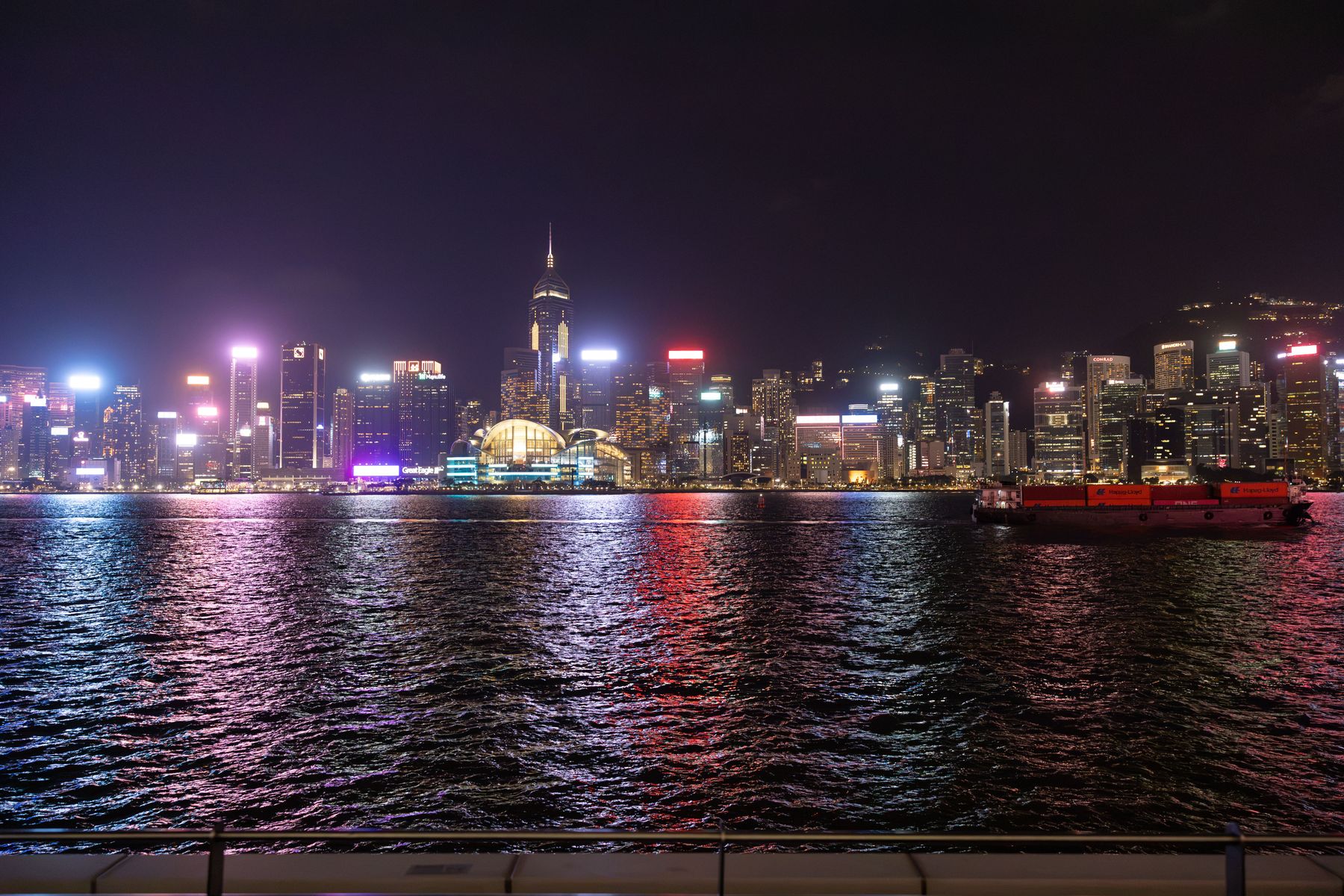 香港維多利亞港夜景